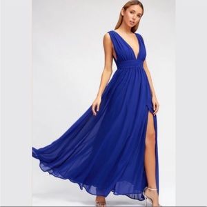 Lulu’s SOLD OUT Heavenly Hues Royal Blue Maxi Dress